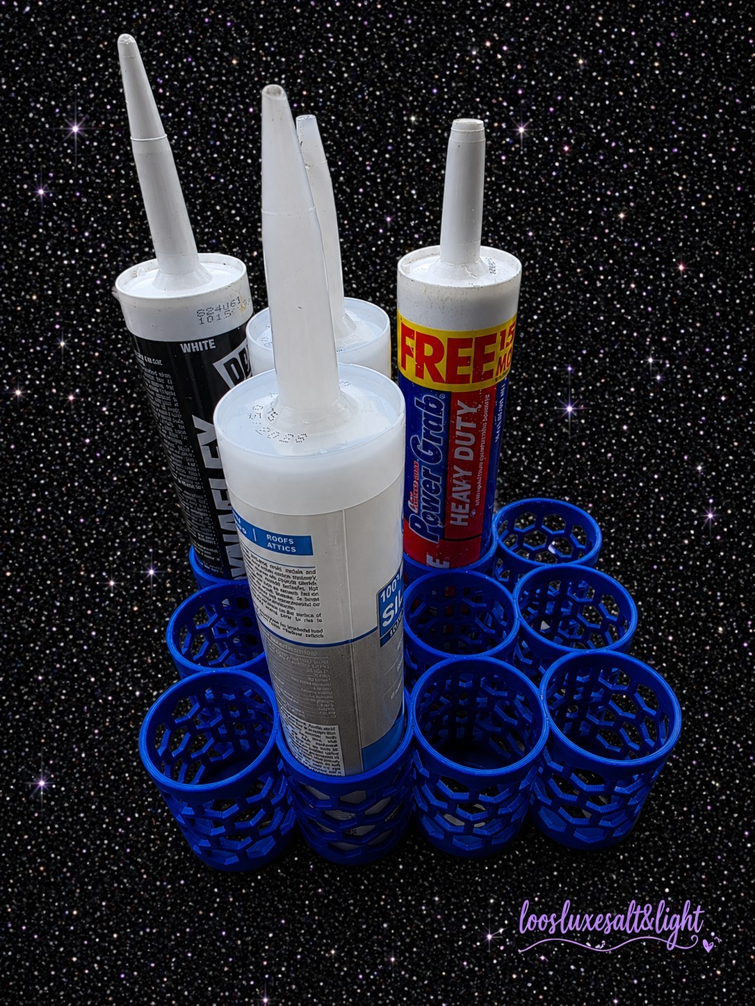 Blue Plastic Tube Rack Holder, 12 Holes