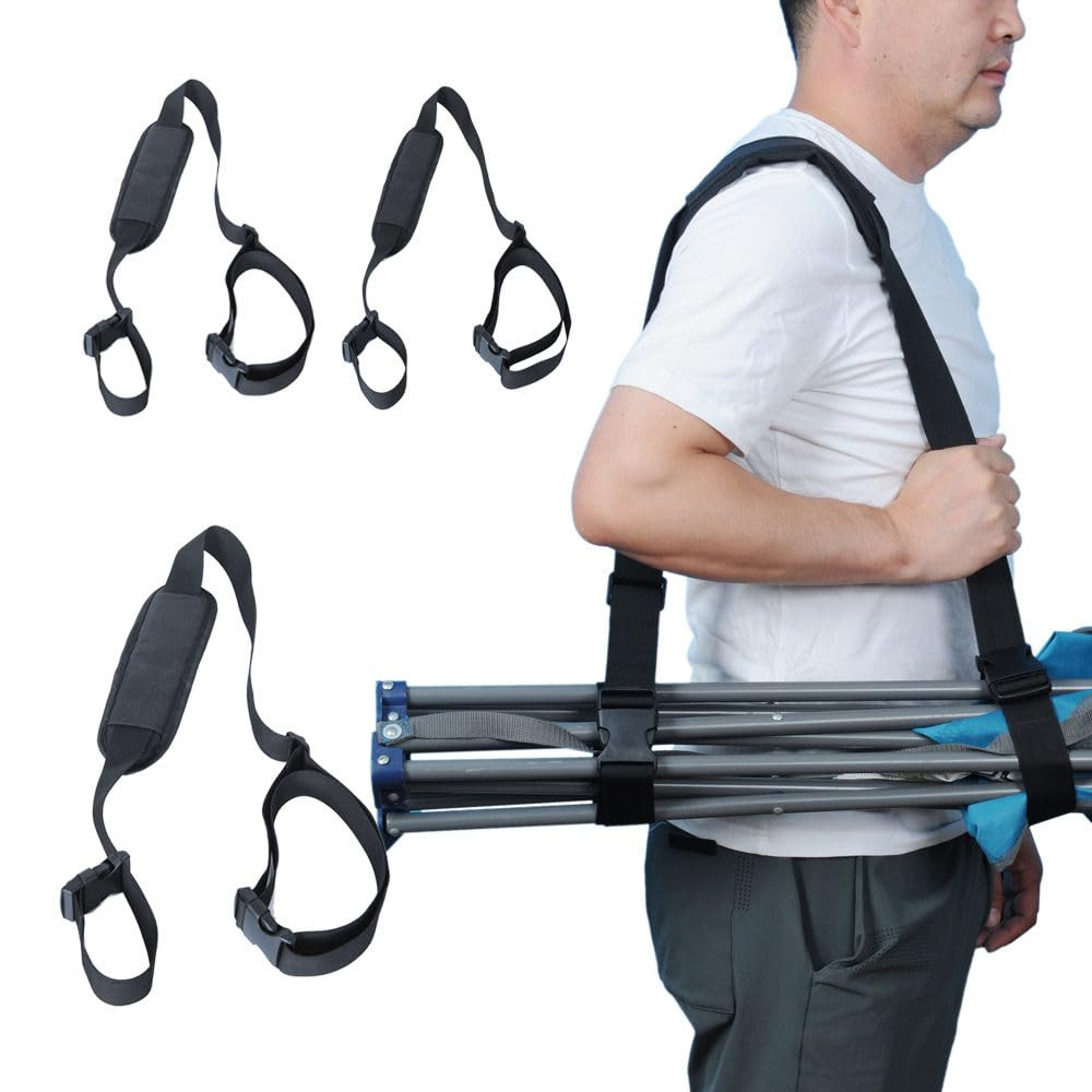3 Pack Convenient and Sturdy Carry Strap for Beach Chair - Ideal for Camping ...