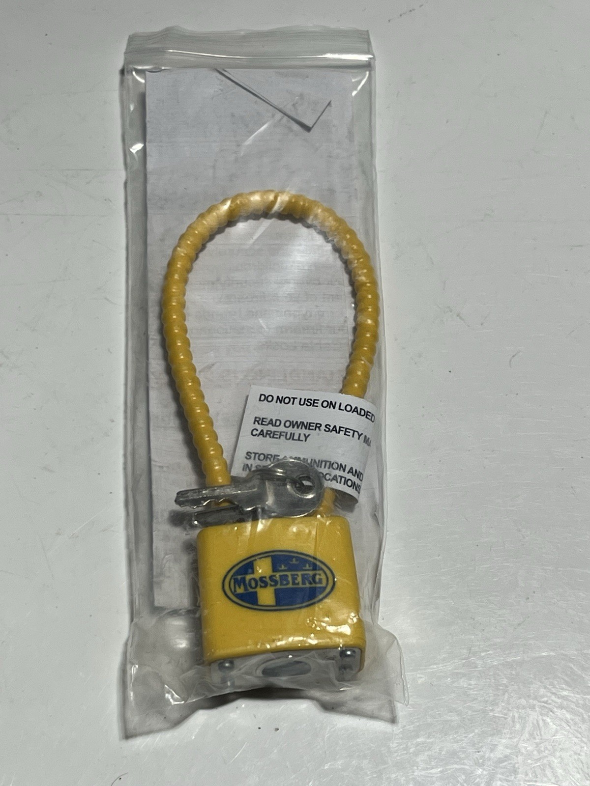 Mossberg Yellow Cable Firearm Safety Lock NEW