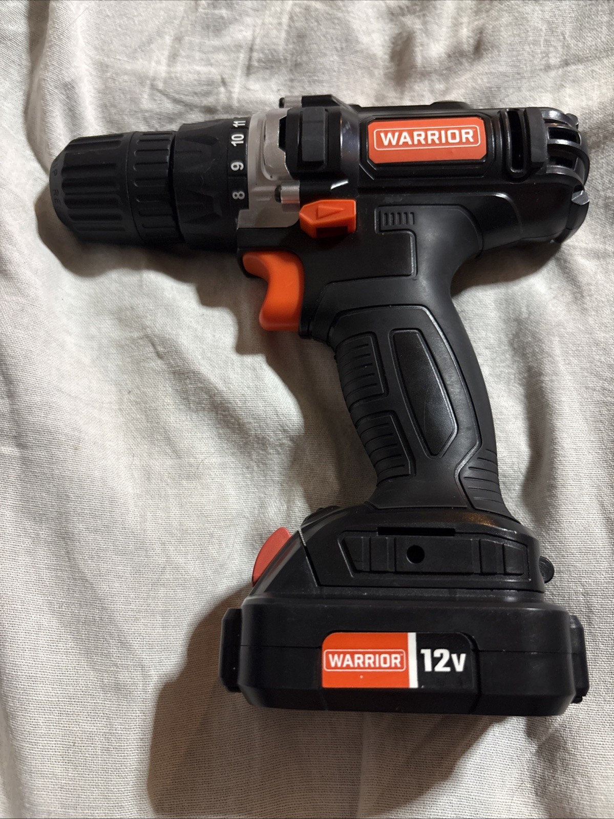 Warrior 12V Cordless Drill Driver 3/8” Lithium Ion w Battery 36336