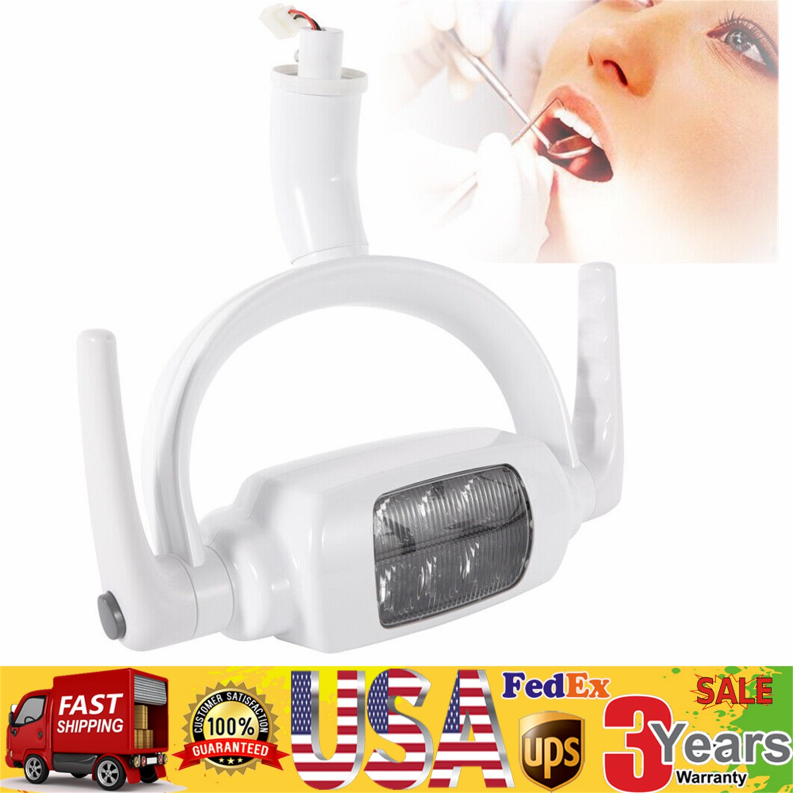 6LED Dental Teeth Operating Lamp Oral Light Induction For Dental Unit Chair Tool