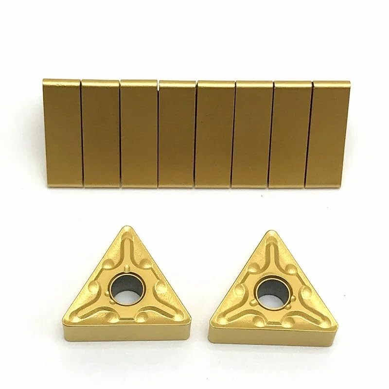 10pcs TNMG 332 MA 160408 TIN coating Carbide Inserts for CNC Lathe tool handle