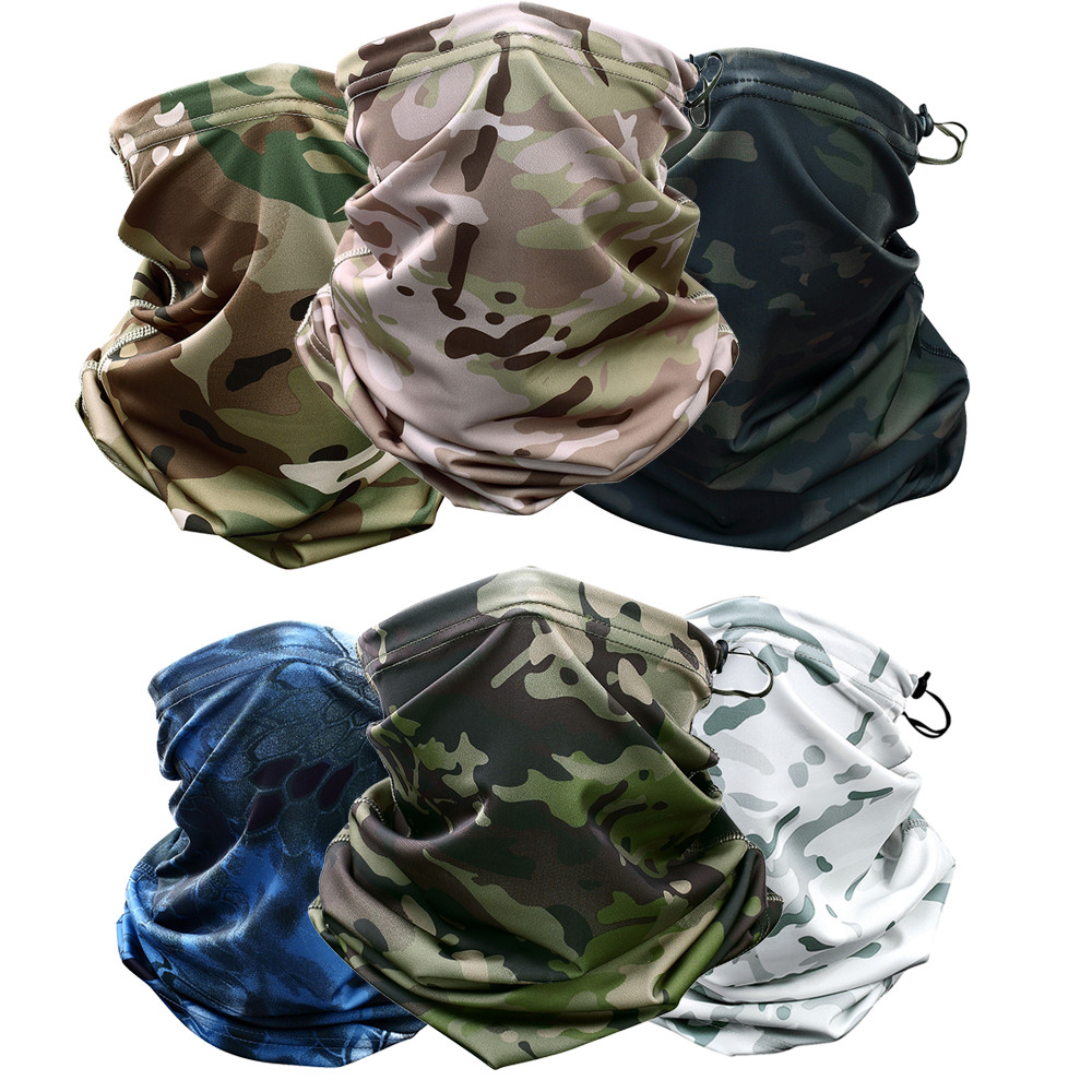 Tactical Bandana Face Mask CS Game Neck Gaiter Cover Scarf Adjustable Face Cover
