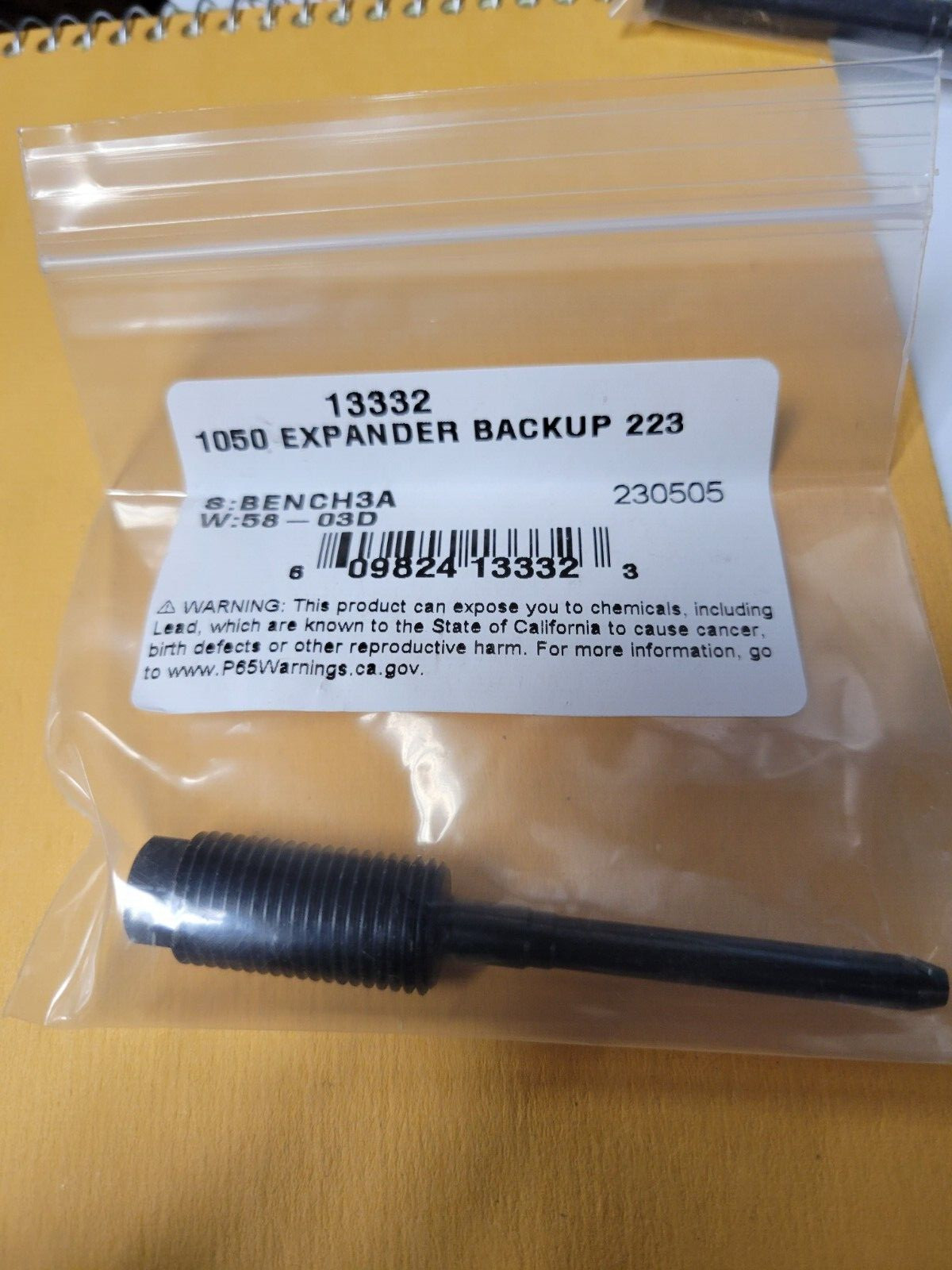 Dillon RL1100 / Super 1050 Back Up Expander - 223 Remington 13332