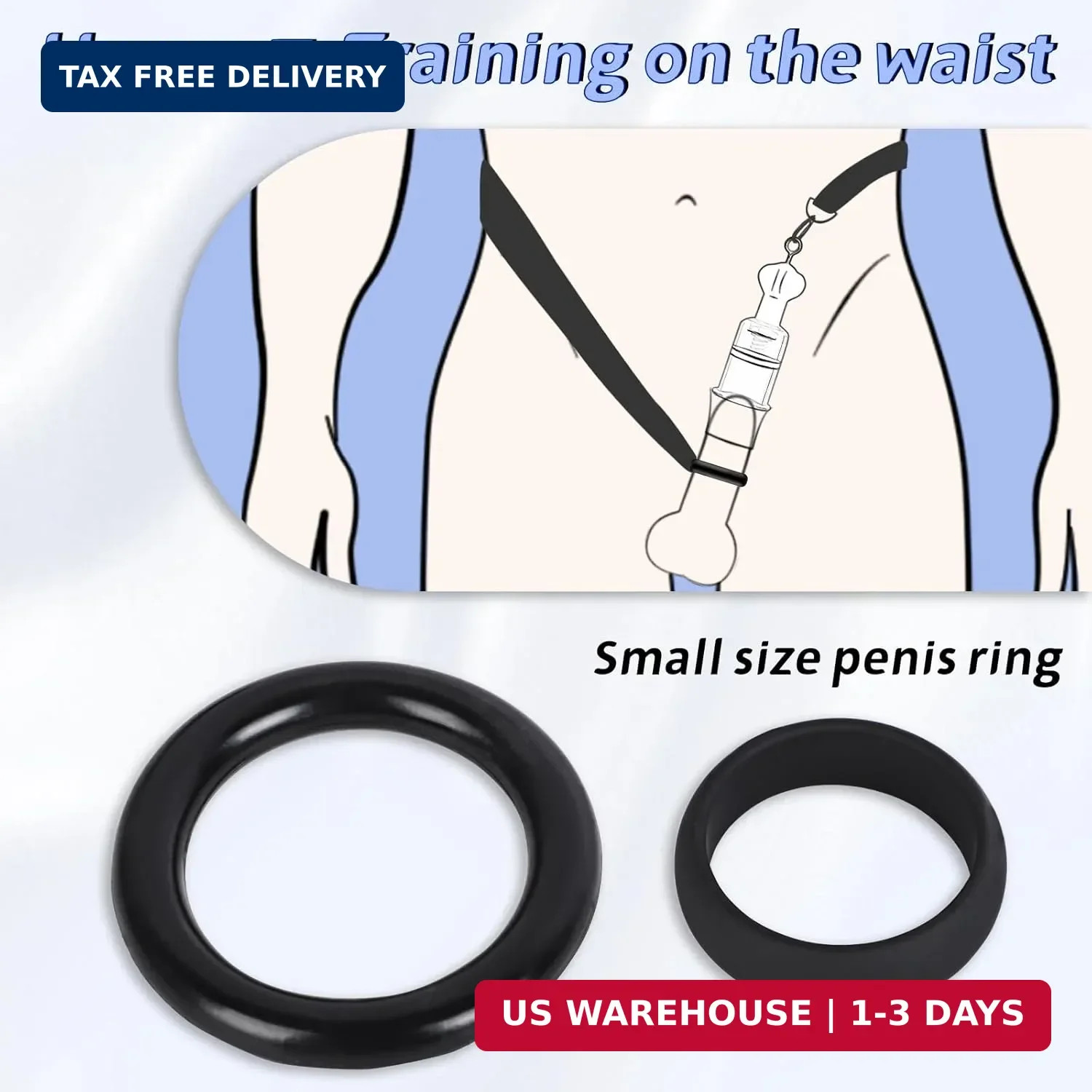 White penile Traction Device Effective penile Enlargement Stretching Exercise