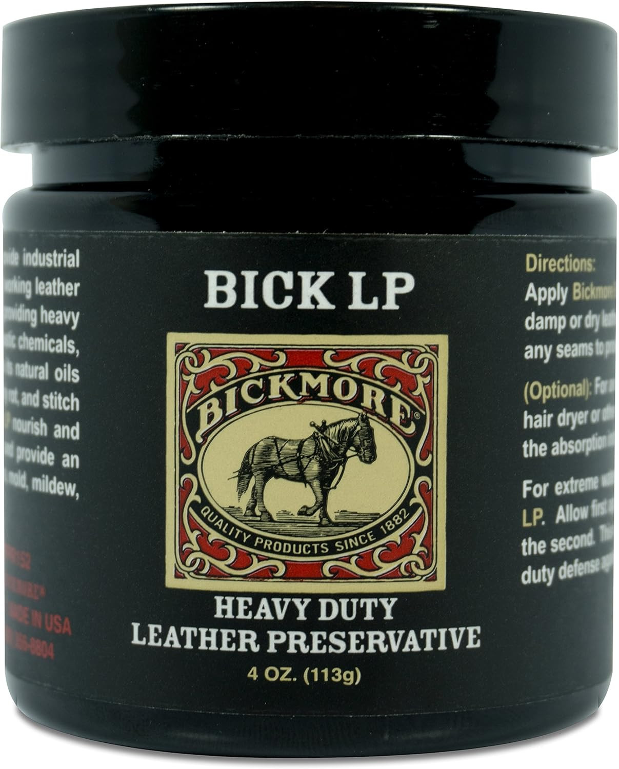 Leather Conditioner Scratch Repair Balm 4 oz Heavy Duty Leather Preservative