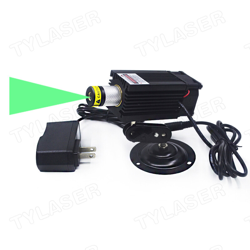 Focusable 520nm Green Line Laser Module with Cooling Fan for Cutting/Positioning