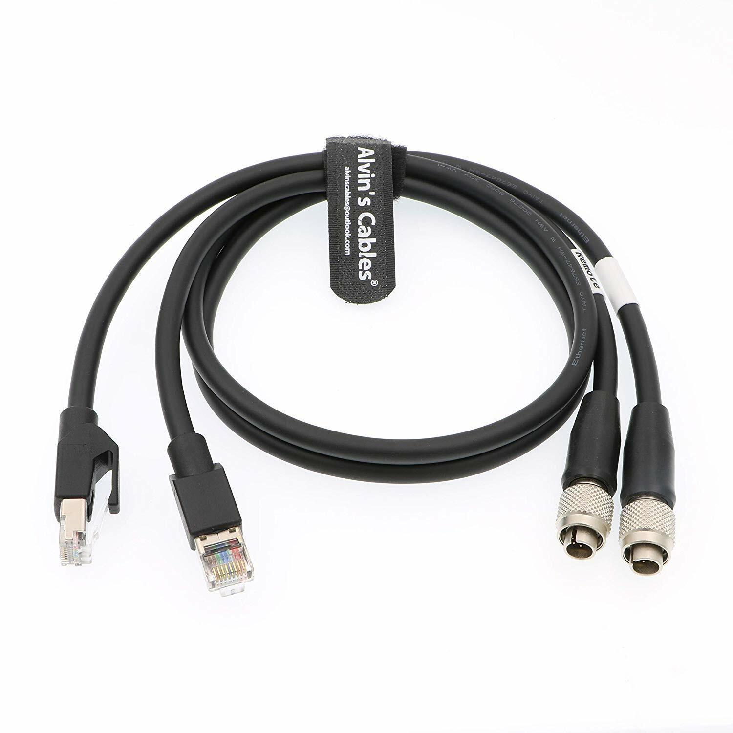 1 Set Hirose Original 8 pin Male to RJ45 Cat6a High Flex Cable for Sony RCP