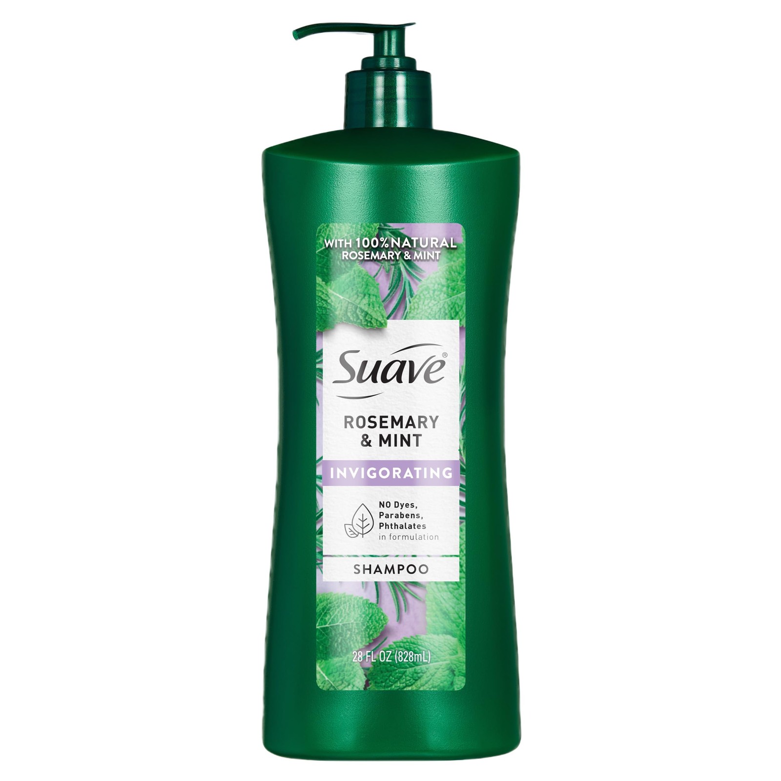 Suave Invigorating Shampoo with Rosemary & Mint, 28 Fl Oz (Pack of 1), N/A