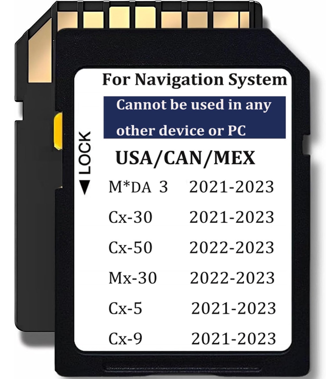 Navigation Memory Card GPS Map,TD2K66EZ1B 2021-2023 Mazda 3 CX-30 CX-5 CX-9, ...
