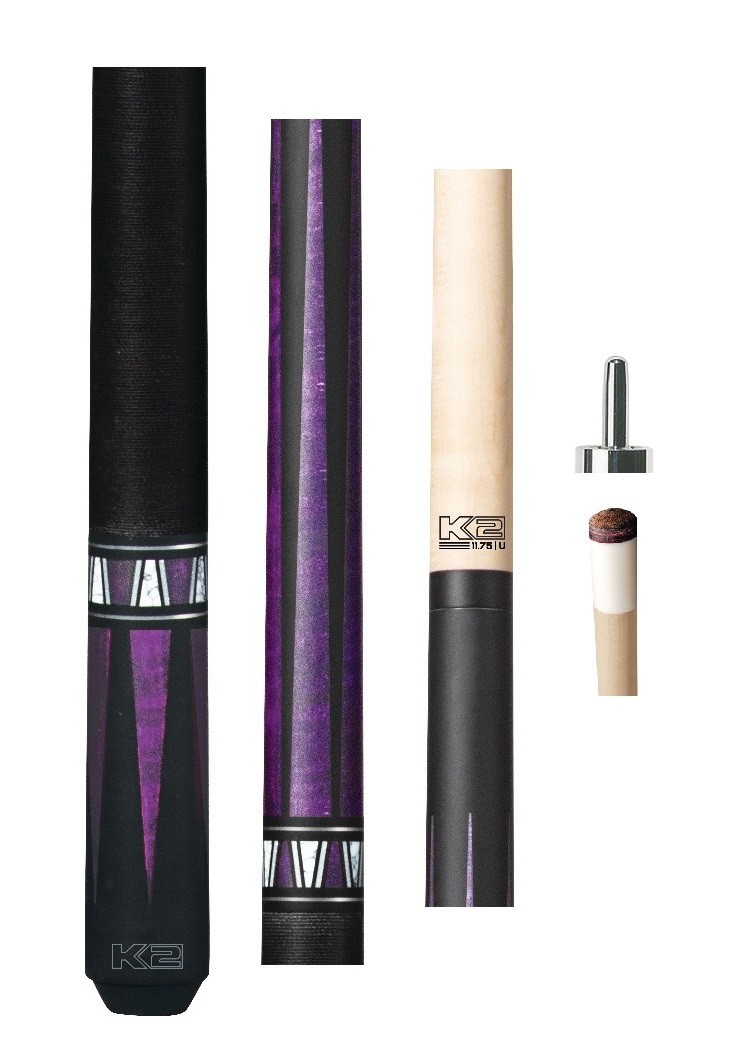New KODA K2 KL170 PURPLE MATTE 4PT CUE - 11.75mm LD Shaft – Linen Wrap