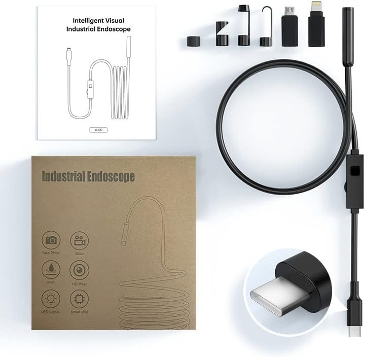 Endoscope Camera with Light, 1920P HD borescope Camera, Waterproof Snake,16.4...