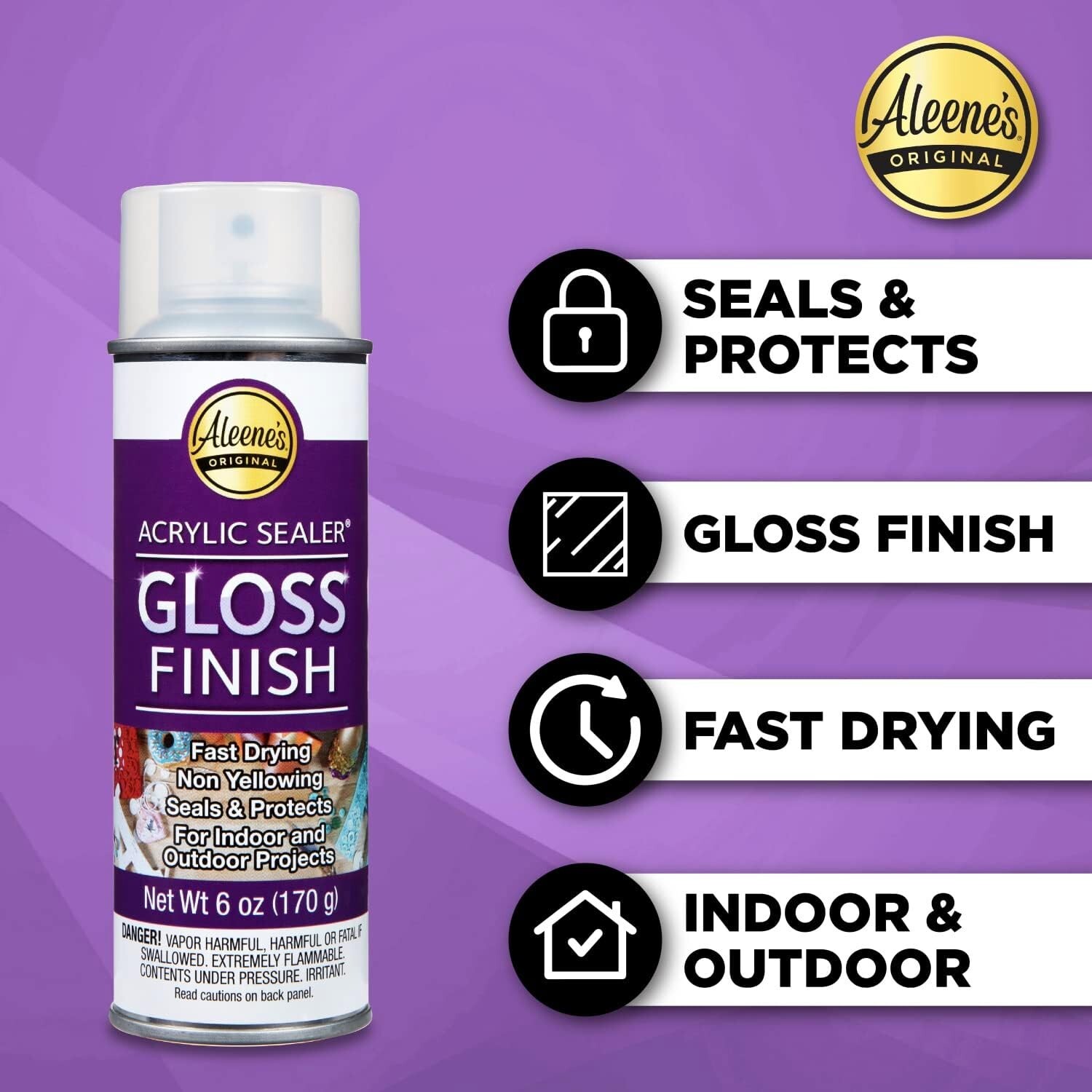 Aleene's Spray Gloss Finish 6oz Acrylic Sealer, Original Version