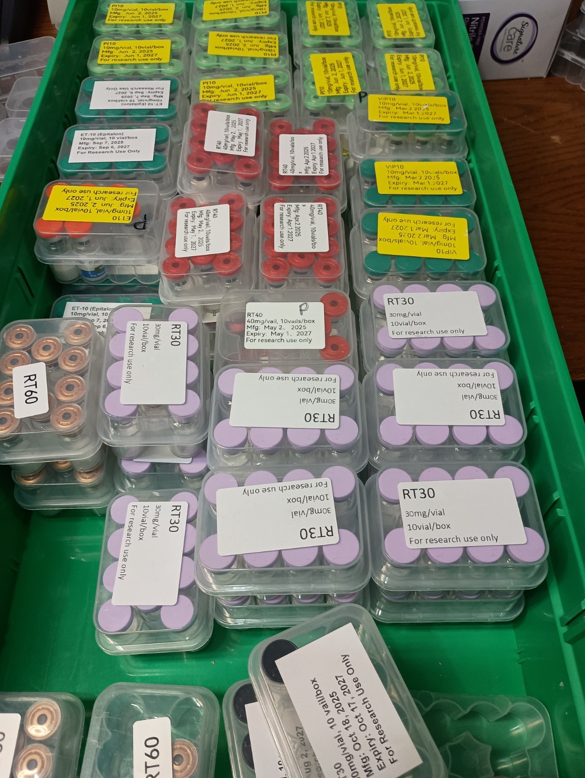 Peptide Case For 10 vials- 3 ML Vials - 2 cases (not the 7 shown!)
