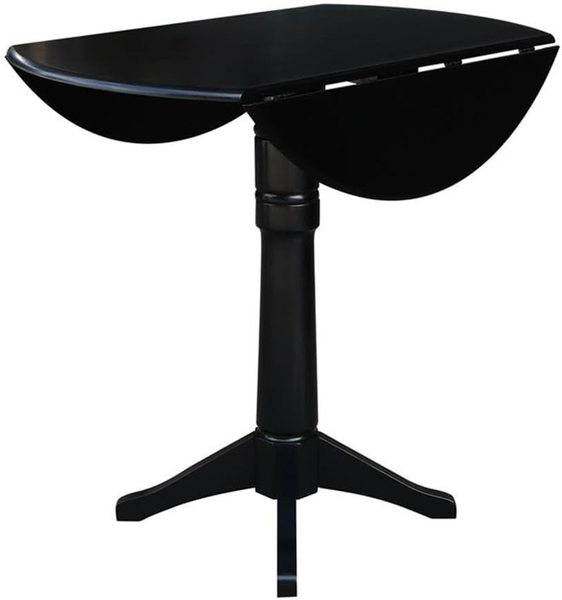 42" round Dual Drop Leaf Pedestal Table 42.3" H