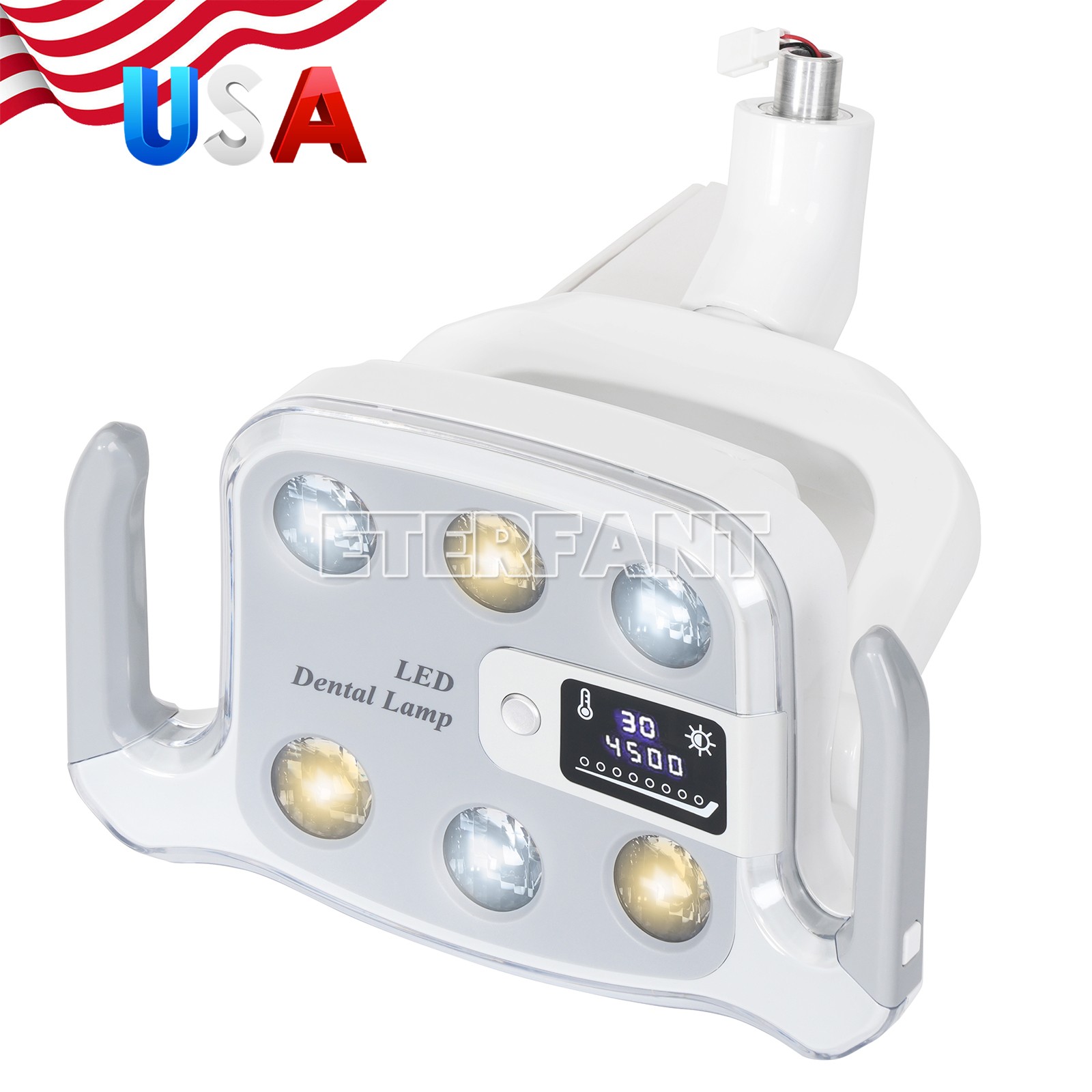 Dental Operation Light for Dental Unit Chair 9W 6 LED Oral Lamp φ22mm Interface
