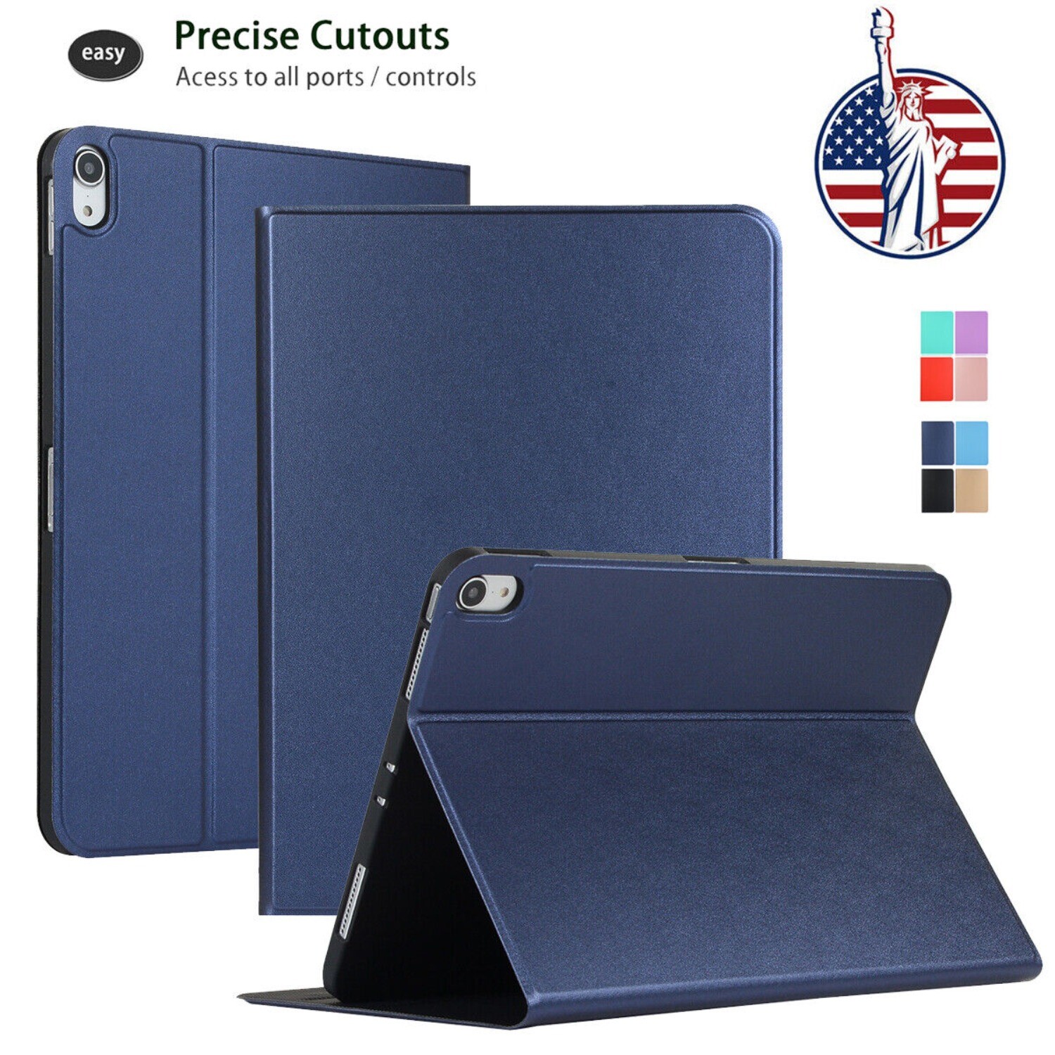 PU Leather Stand Case Cover For iPad A16 11th 10th 9th 8th 7th 6/ 5th Generation