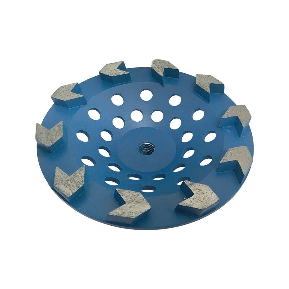 7" Arrow Cup Wheel Arrow Shaped Segements Grinding Grinder Coating Removal