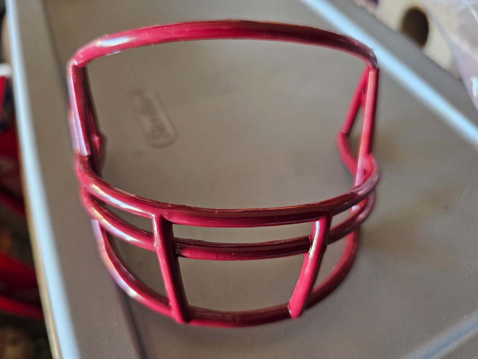 CARDINAL RED COLOR VSR4 FACE MASK FOOTBALL MINI HELMET RIDDELL