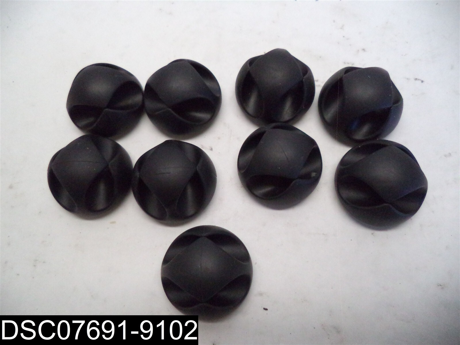 QTY=9: Black Computer Desk Cable Clips