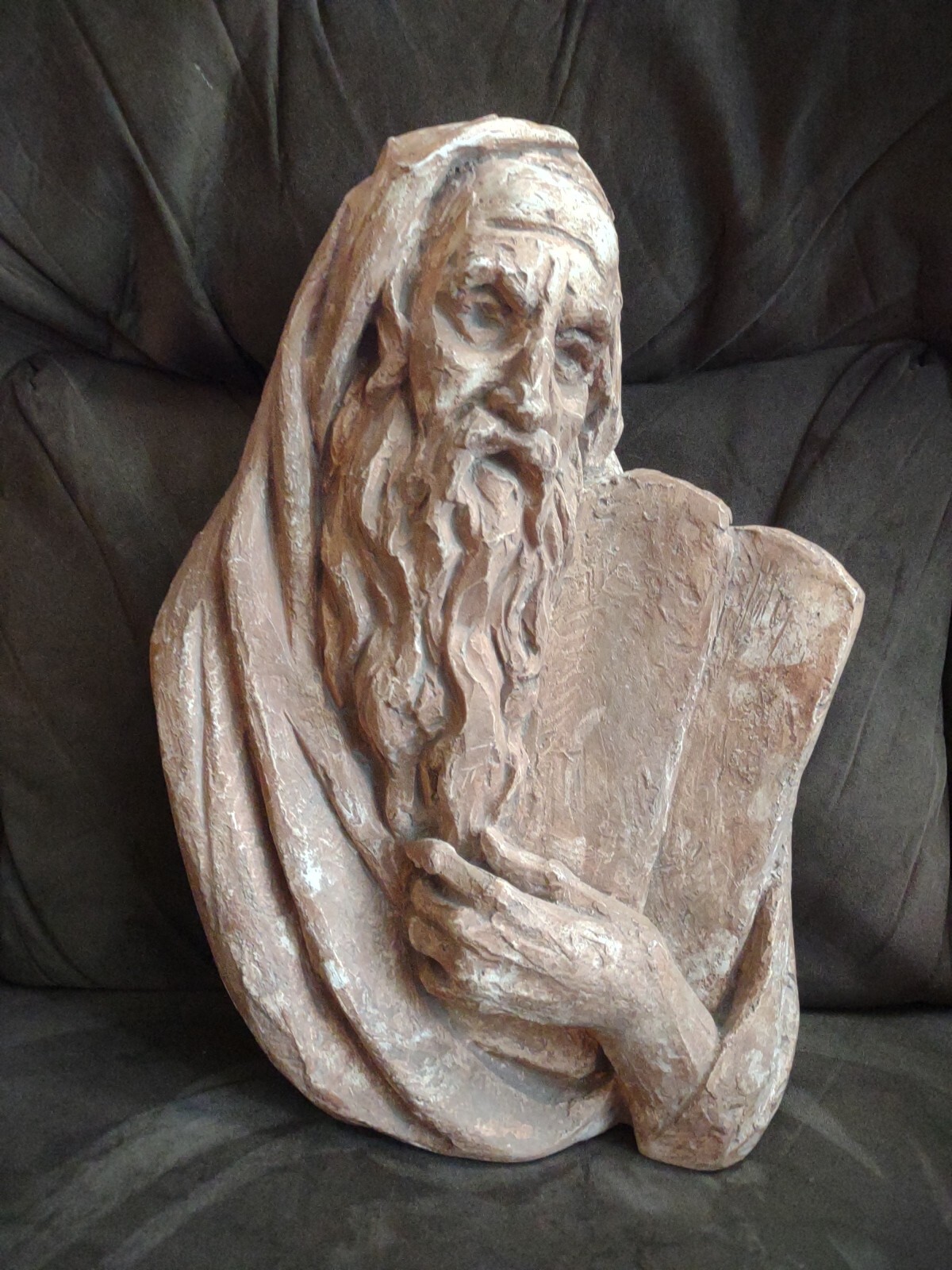 Bergier 1967 Bust Of Moses and the 10 Commandments