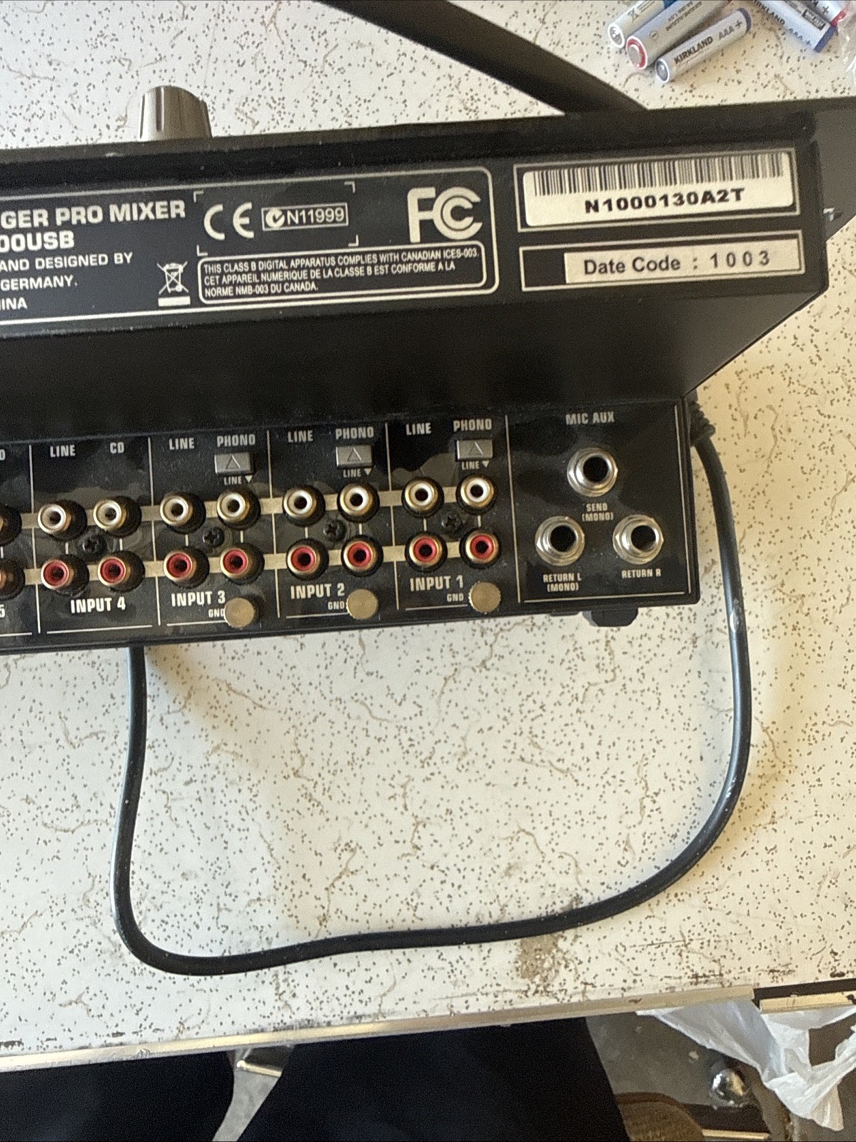 Behringer Pro Mixer VMX1000USB 5-channel DJ Mixer
