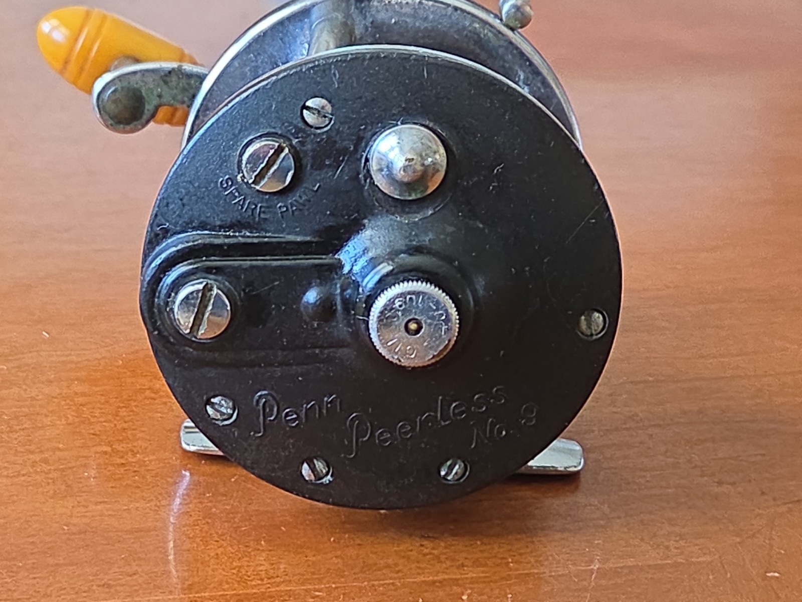Vintage Peerless No. 9 Conventional Fishing Reel – Parts Repair Incomplete