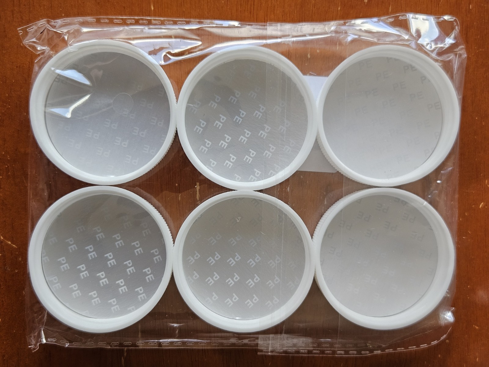 6 Pack White Threaded/Screw-On Caps for 3 and 5 Gallon Water Bottle Jugs 53mm
