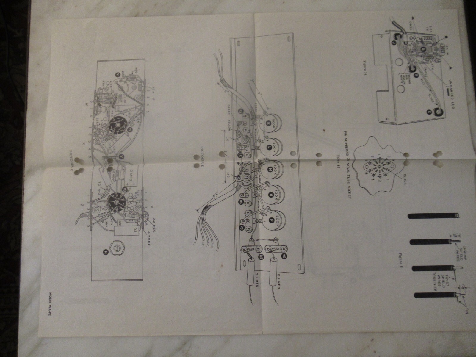 HEATHKIT MODEL WA-P2 PREAMPLIFIER MANUAL - ORIGINAL