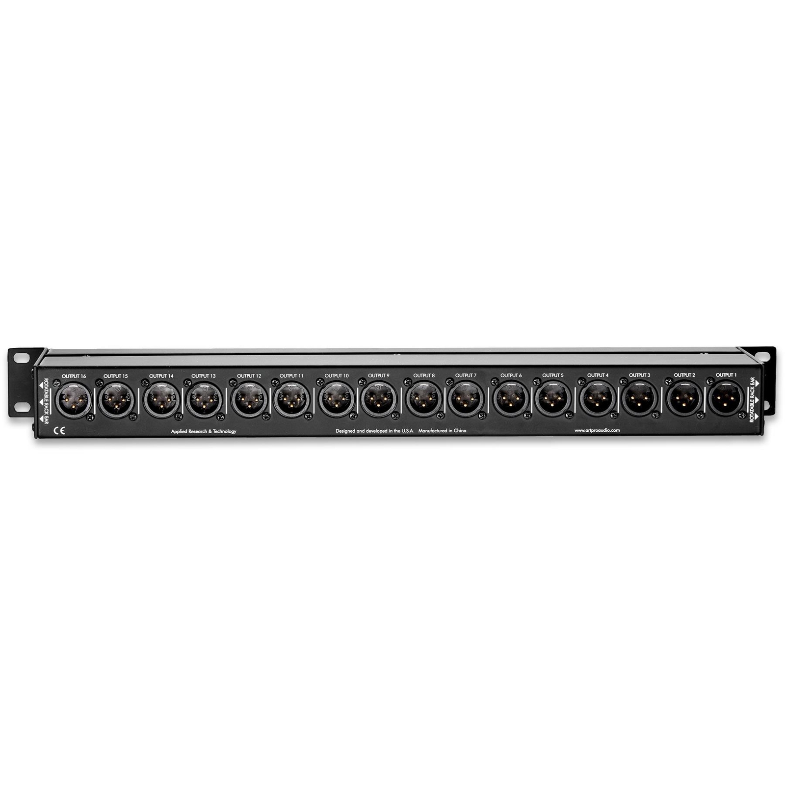 ART P16 16-Channel XLR Balanced PatchBay Bundle with 2 XLR Cables