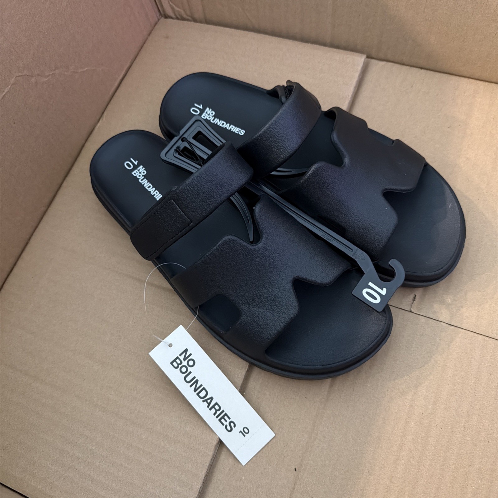 No Boundaries Womens Geo Slide Sandals