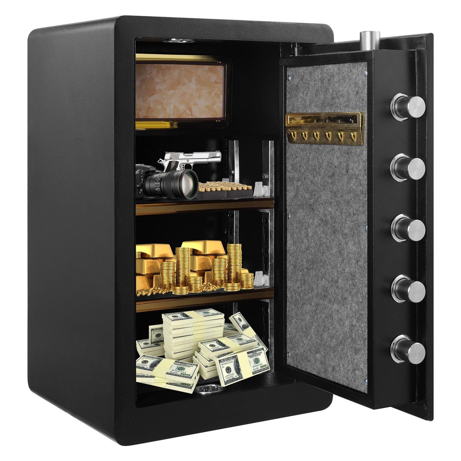 Large Safe Box Safety Steel Fireproof Digital Keypad Lock Home Cash Security New