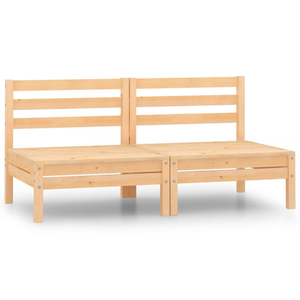 Patio 2-Seater Sofa Solid Pinewood