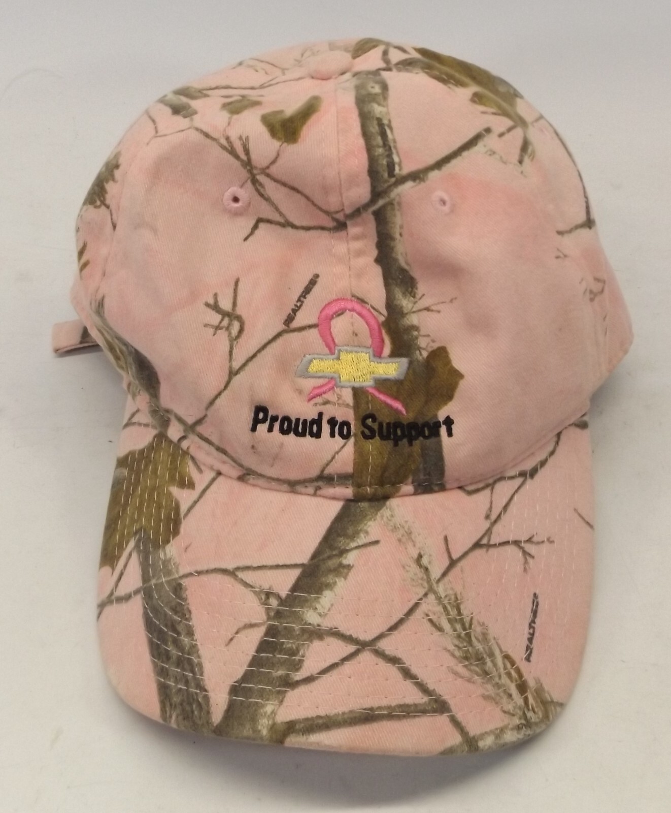 CHEVROLET Breast Cancer Chevy Realtree Cap Women's LADIES PINK CAMO HAT Graff