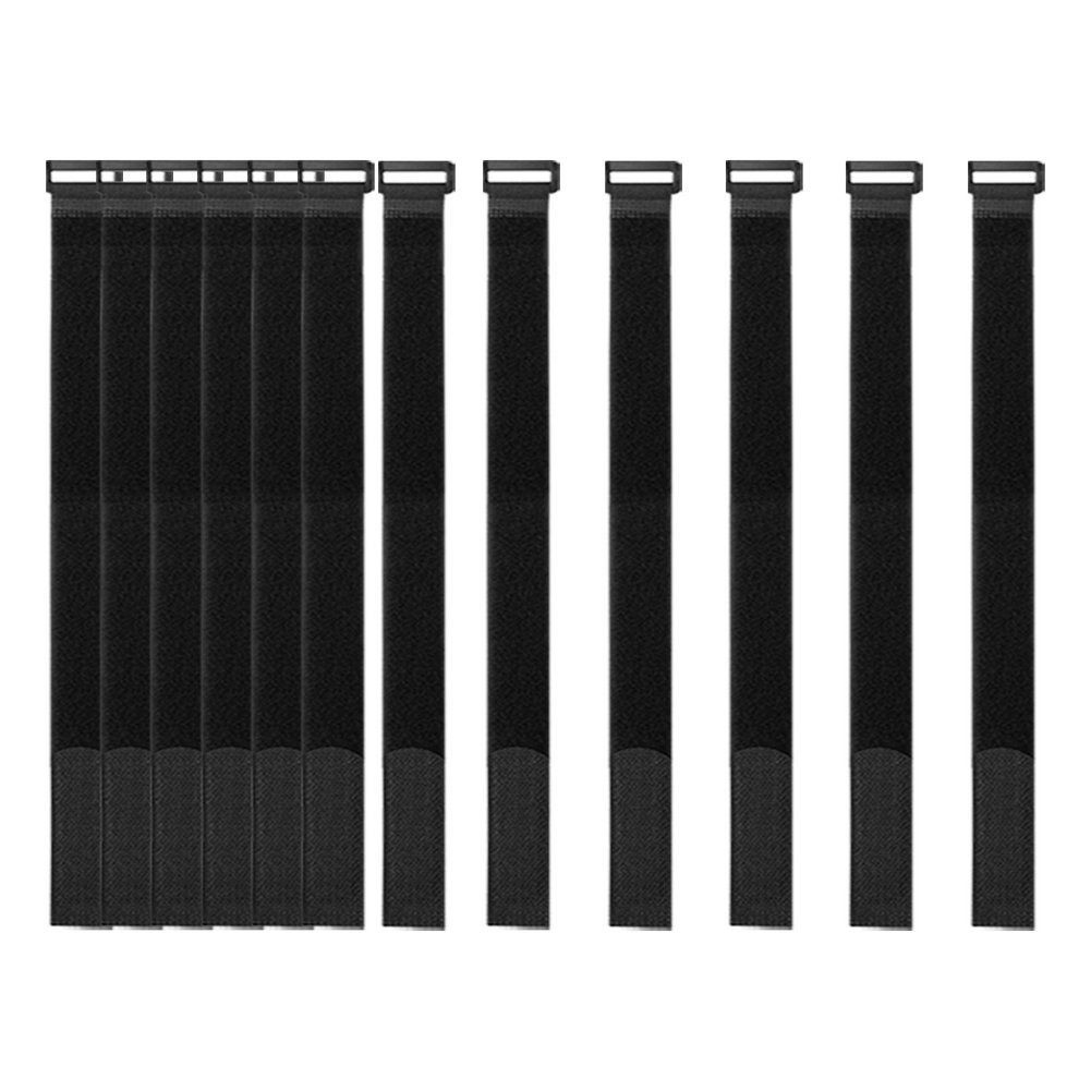 16 Pack 18in Nylon Hook & Loop Reusable Durable Cable Ties  Cord Organizer