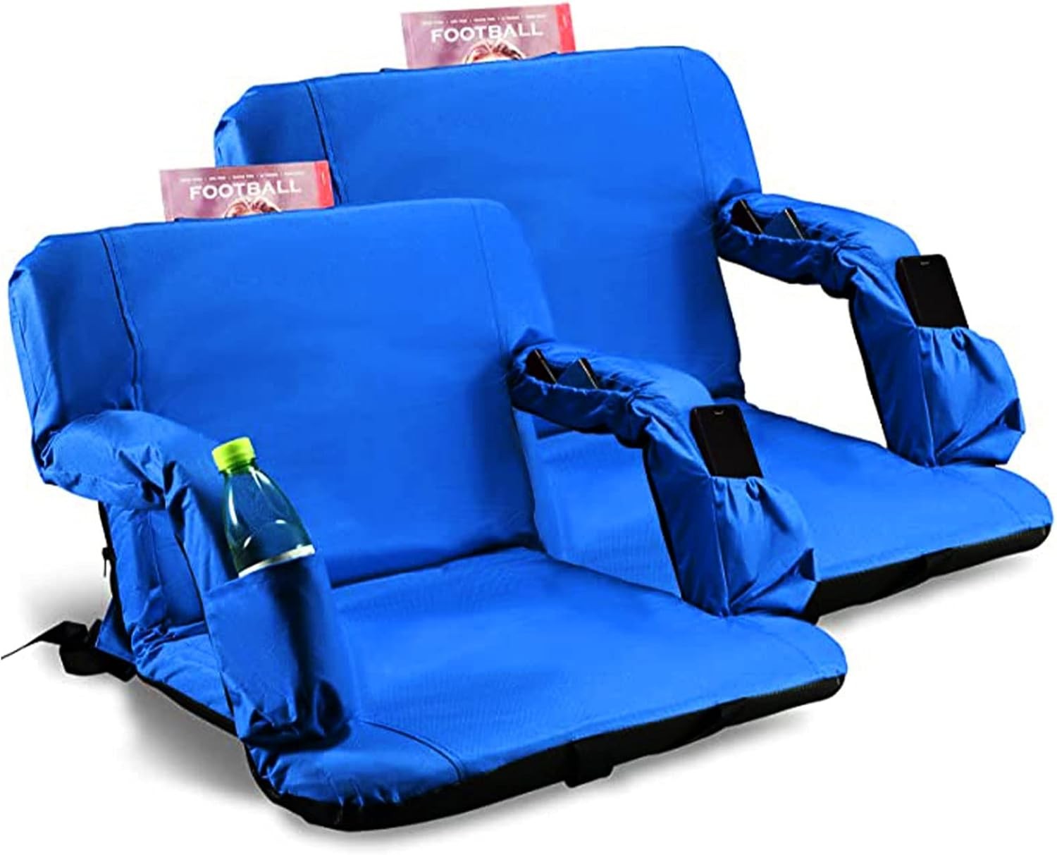 Stadium Seats for Bleachers with Back Support and Thick Padded Cushion