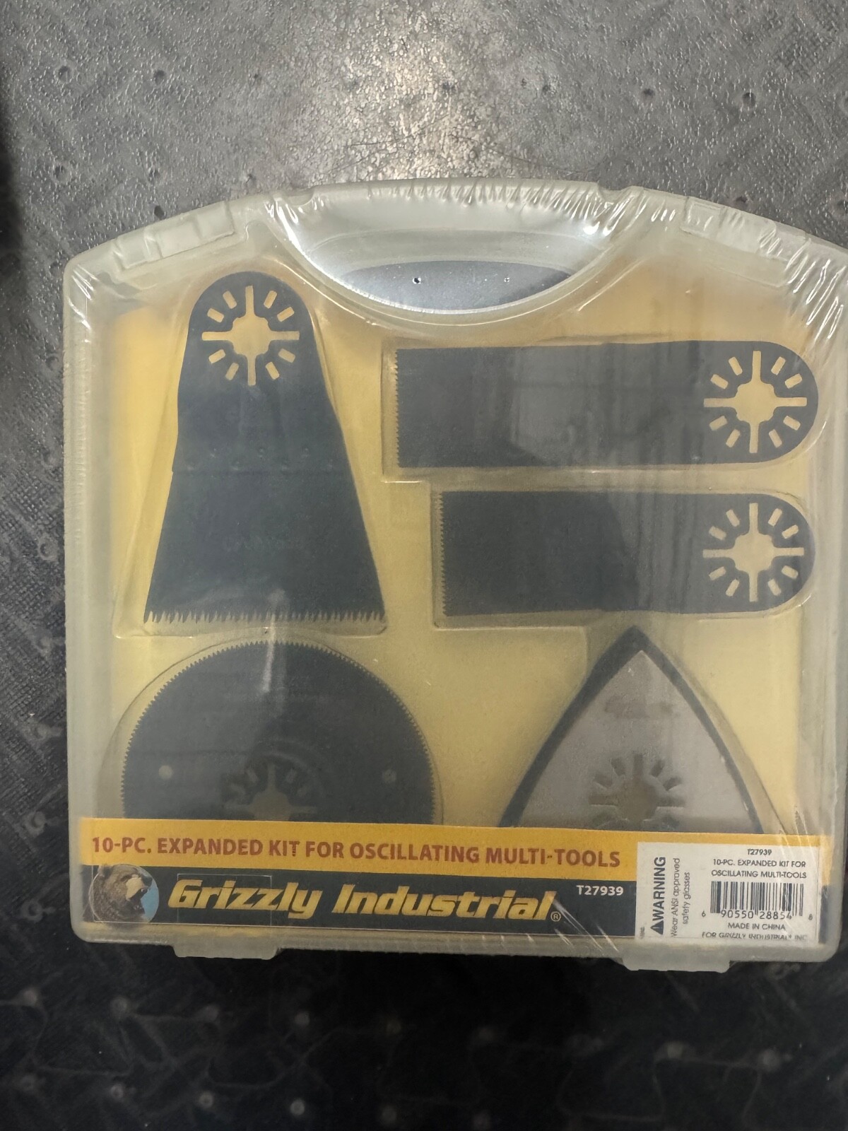Grizzly Industrial 10 Piece Expanded Kit for Oscillating Multitools T27939