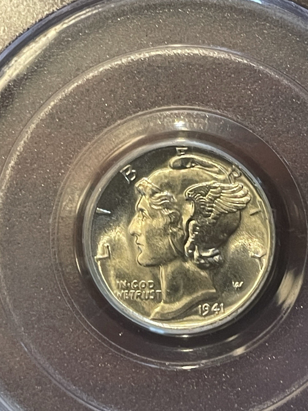 1941-D Mercury Silver Dime PCGS MS66 FB Full Bands Gem Uncirculated 10C