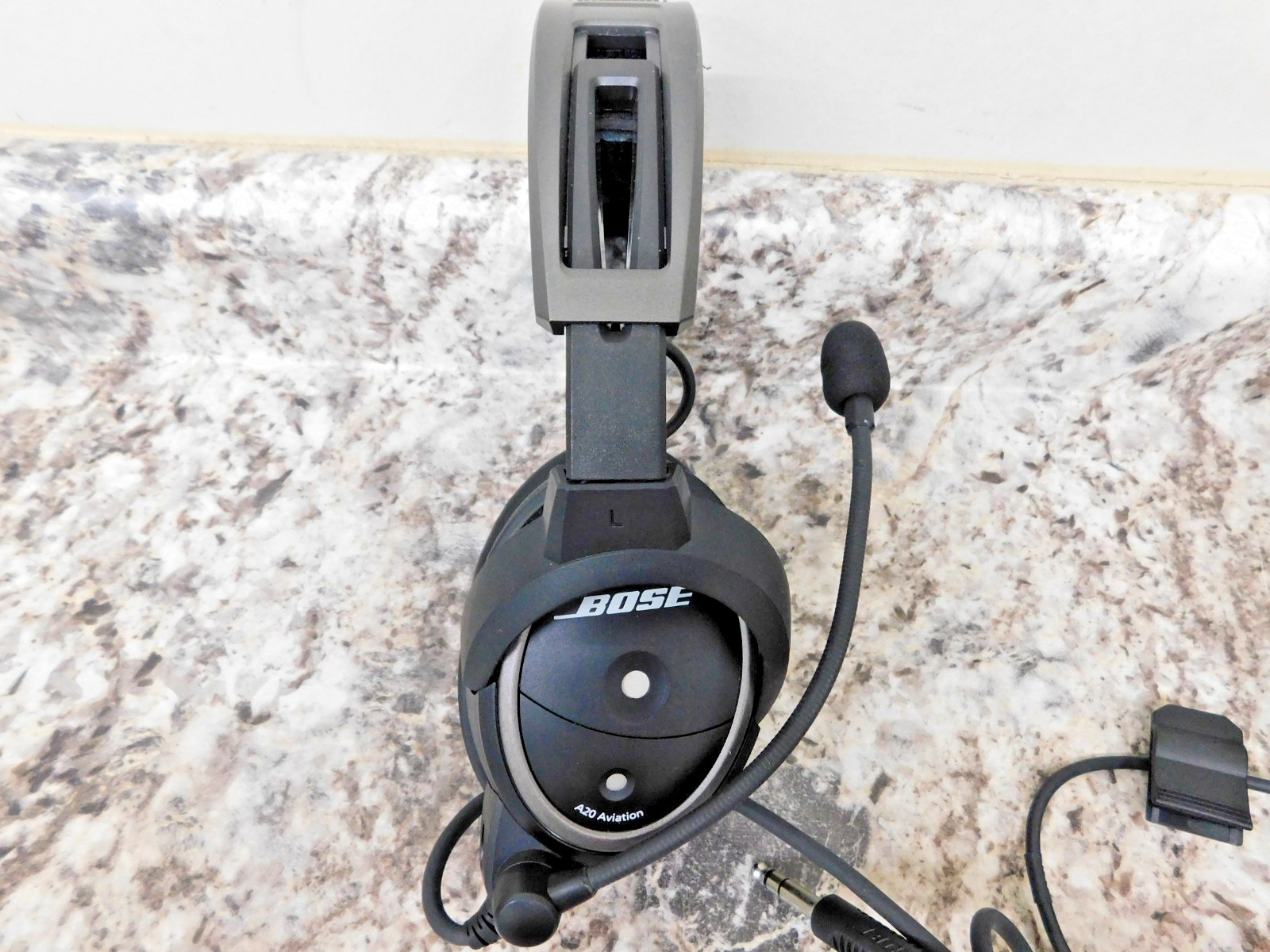 Bose A20 Aviation Headset with Bluetooth and Dual Plug Cable - Black