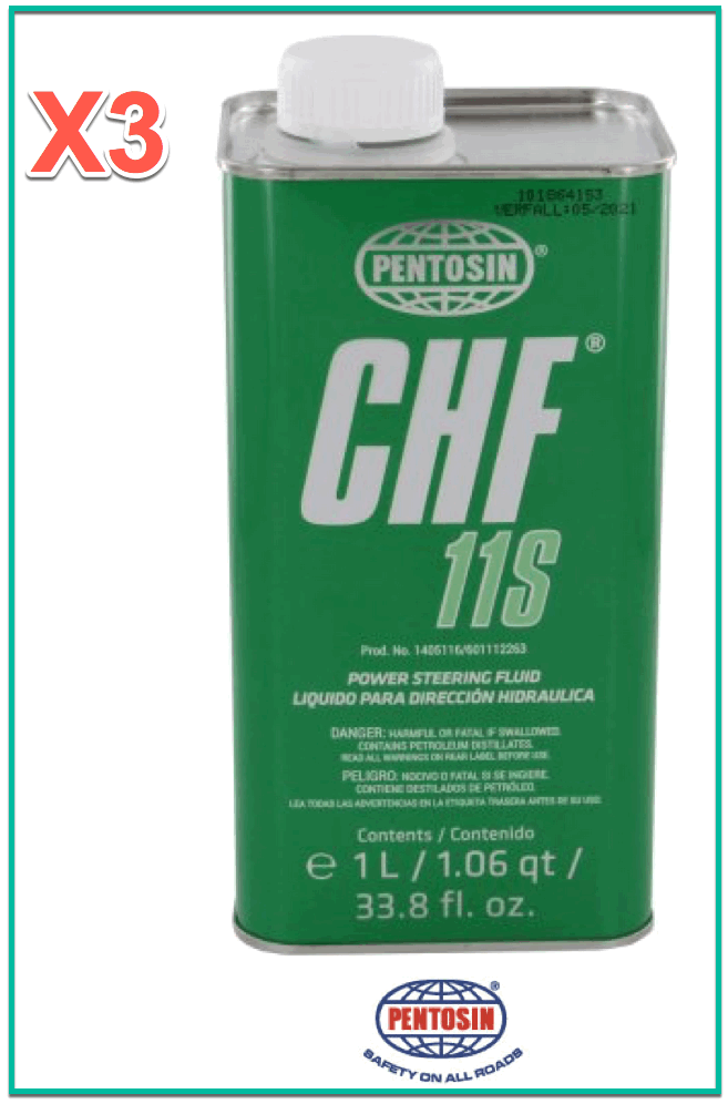 3 Liter Power Steering Hydraulic System Fluid PENTOSIN CHF11S Made in Germany