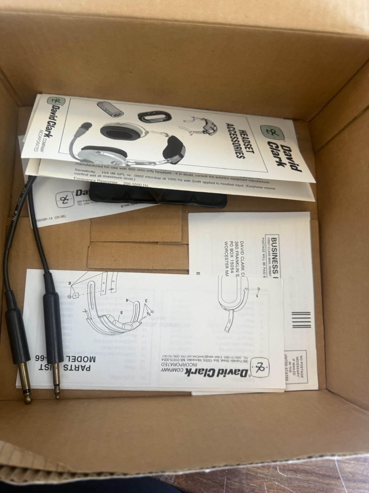 David Clark H10-66 Military Aviation Headset “READ”