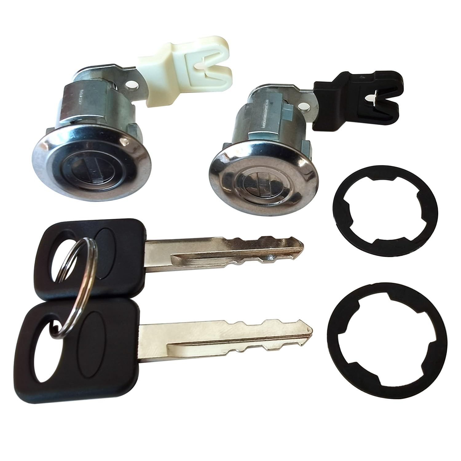 Onthris Door Lock Cylinder with Key for 1997-2006 Ford Explorer Silver Tone