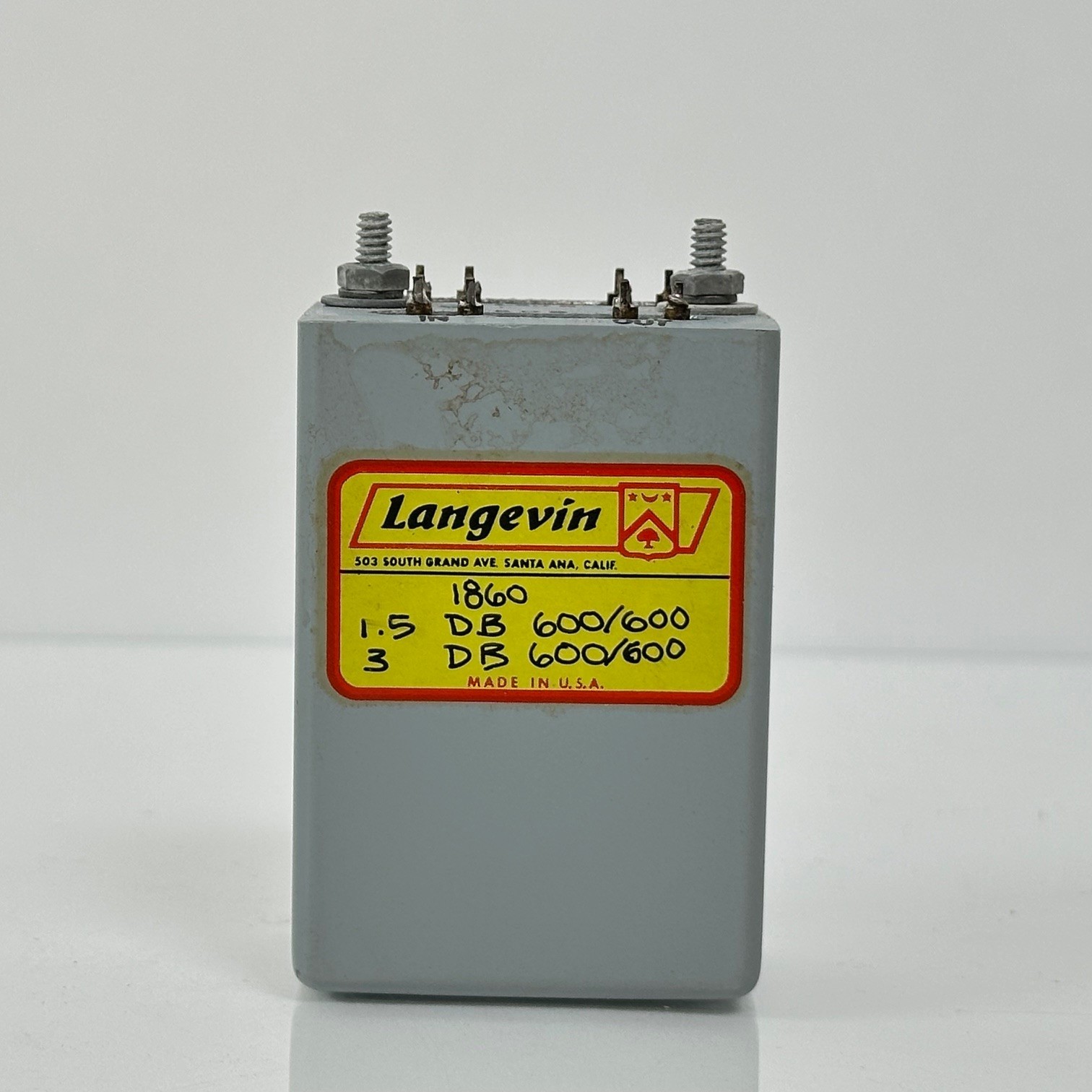 Langevin 1860 1.5 DB / 3.0 DB 600-600 Summing Block / Mixer Networks