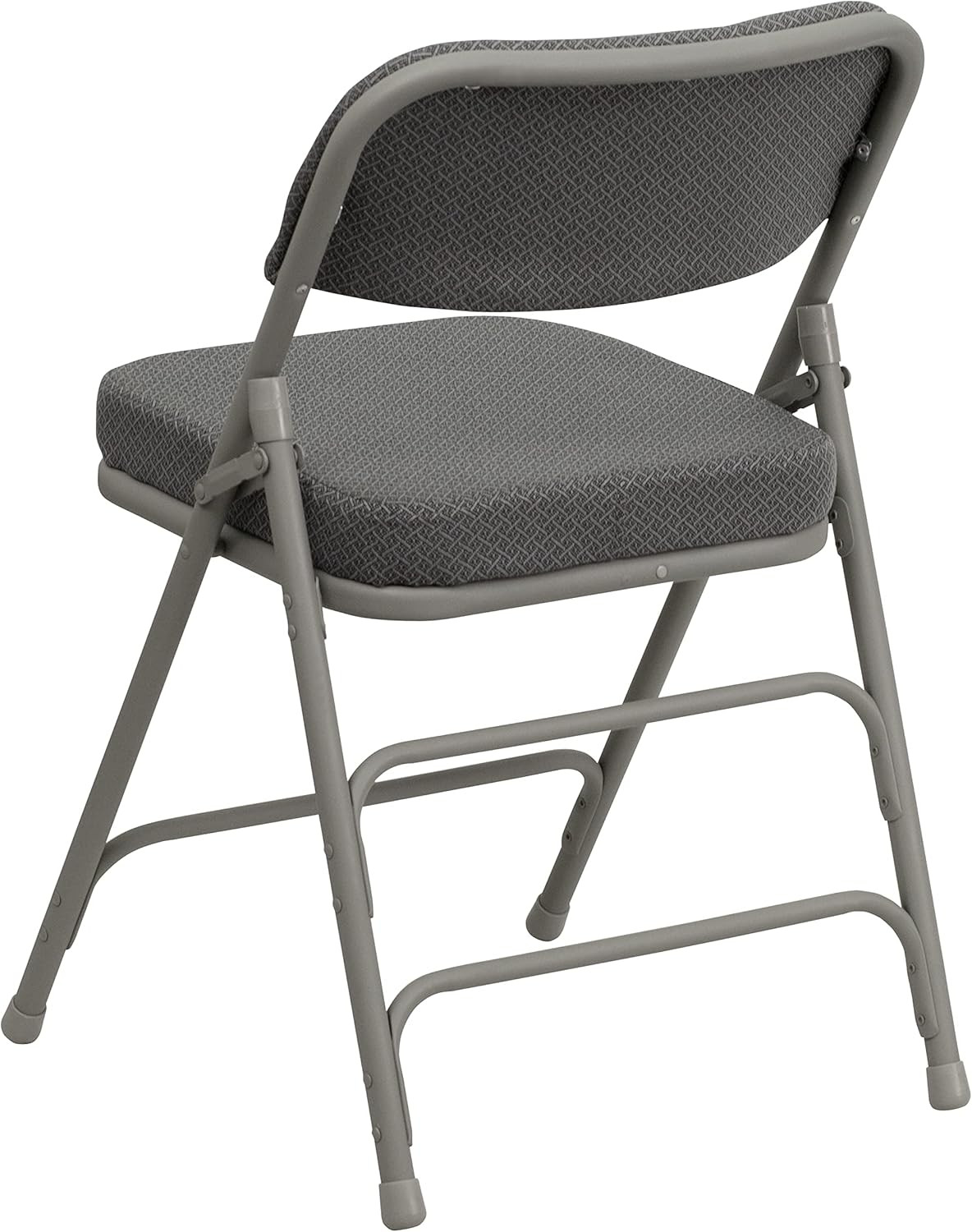 Hercules Series Metal Folding Chairs with Cushioned Seats, Fabric Upholstered Ev