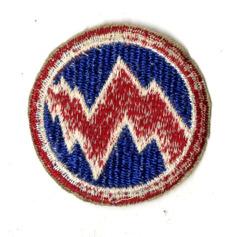 312th Logistics Command White Back Patch Cut Edge