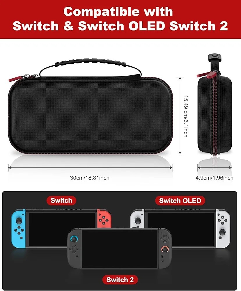 Nintendo Switch 2 Case 4 in 1 Gift Kit Accessories Bundle for Nintendo Switch 2