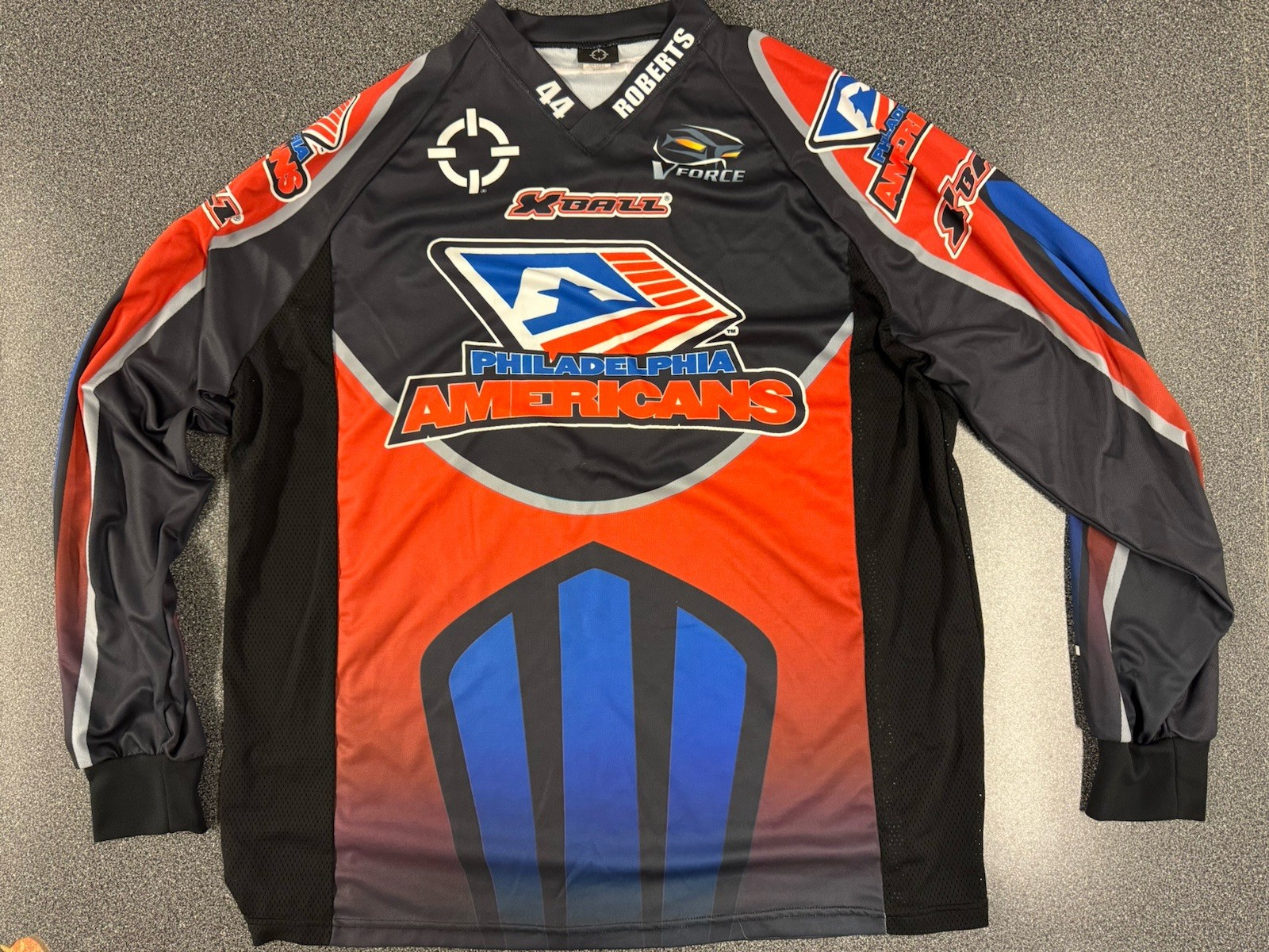 Smart Parts “Philadelphia Americans” PRO jersey: XXL #44 Pat Roberts. Mint!Rare!