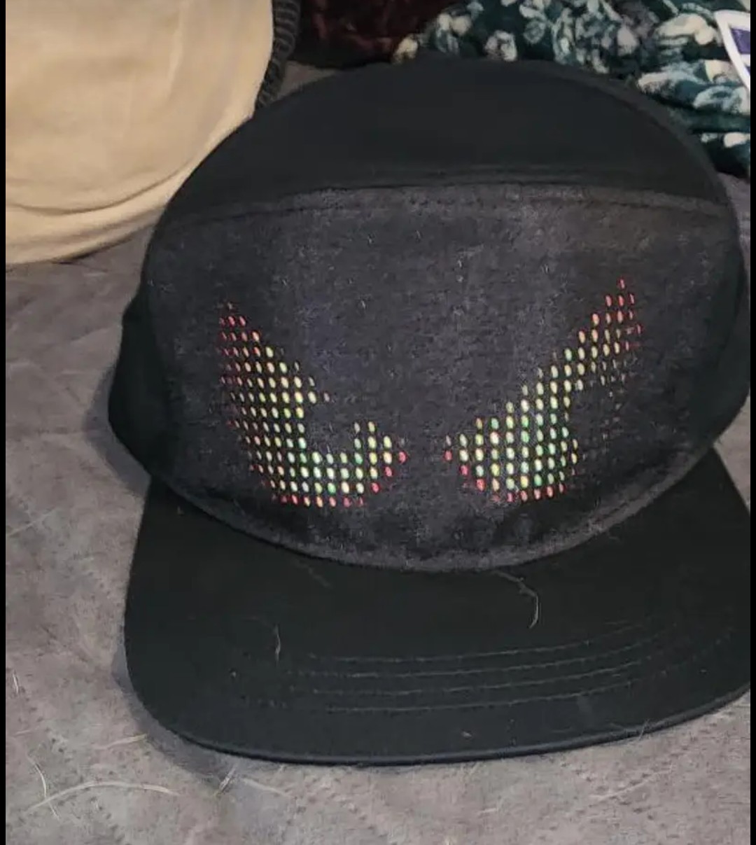 LED Light Up Snapback Hat USB Rechargeable Glow Cap Festival Party DJ