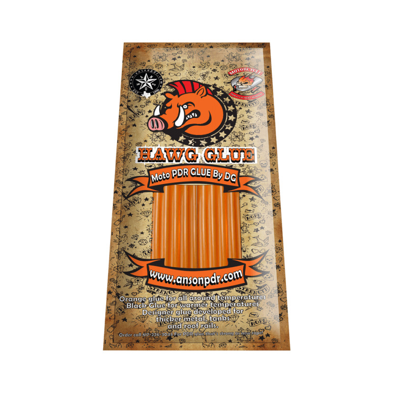 Paintless Dent Repair Glue   - HAWG PDR GLUE -JUST ORANGE -   10 sticks - USA