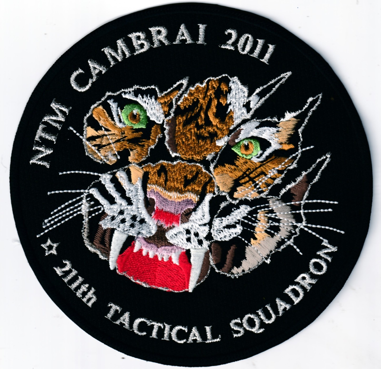 Czech Air Force CzAF 211th Tactical Sqn Nato Tiger Meet 2011 Cambrai 15 cm patch